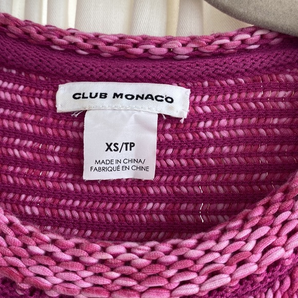 Club Monaco - size XS - pink tank top - super fun, great material - Picture 3 of 7